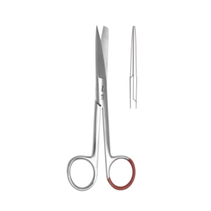 Non Sterile Single Use Surgical Scissors Sharp/Blunt Straight 140mm